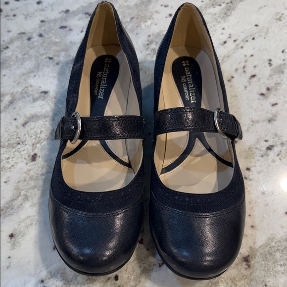 Naturalizer Shoes - Naturalizer Women's Navy Mary Jane Flats